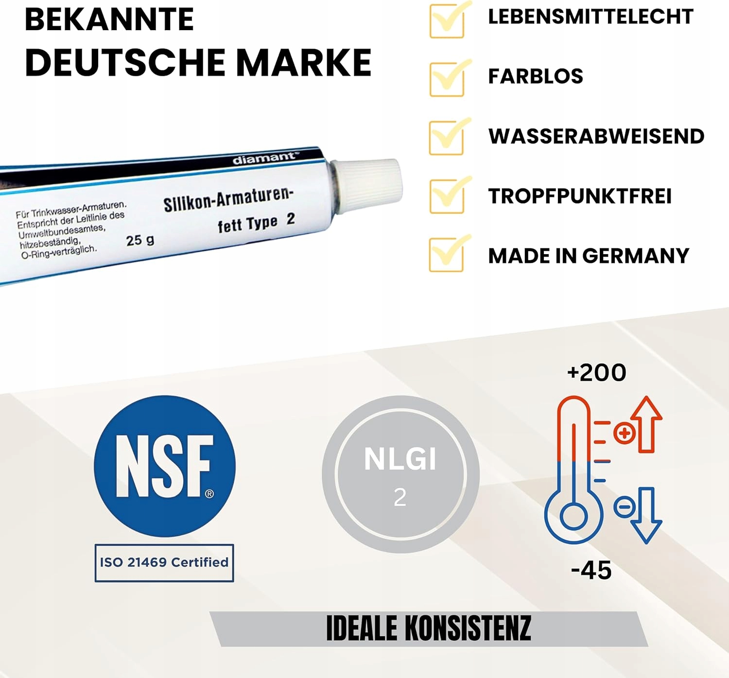 SMAR SILIKONOWY KONSERWUJĄCY NIEMIECKI DIAMANT DO EKSPRESU 2x25G + 5 PĘDZLI - obrazek 4