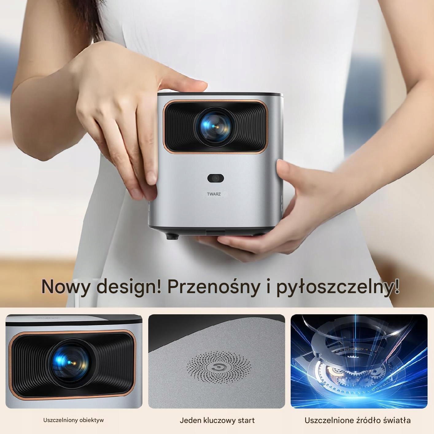 Projektor YUZINO AK-26 RZUTNIK 1080P FHD 4000lm 16:9 GŁOŚNIKI BLUETOOTH 5G - obrazek 4