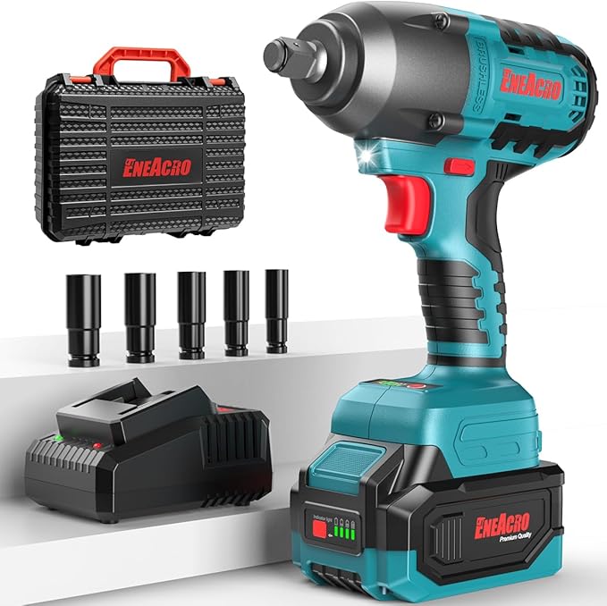 KLUCZ UDAROWY BEZSZCZOTKOWY PRAWDZIWE 500Nm 21V ENEACRO PASUJE Z MAKITA LXT