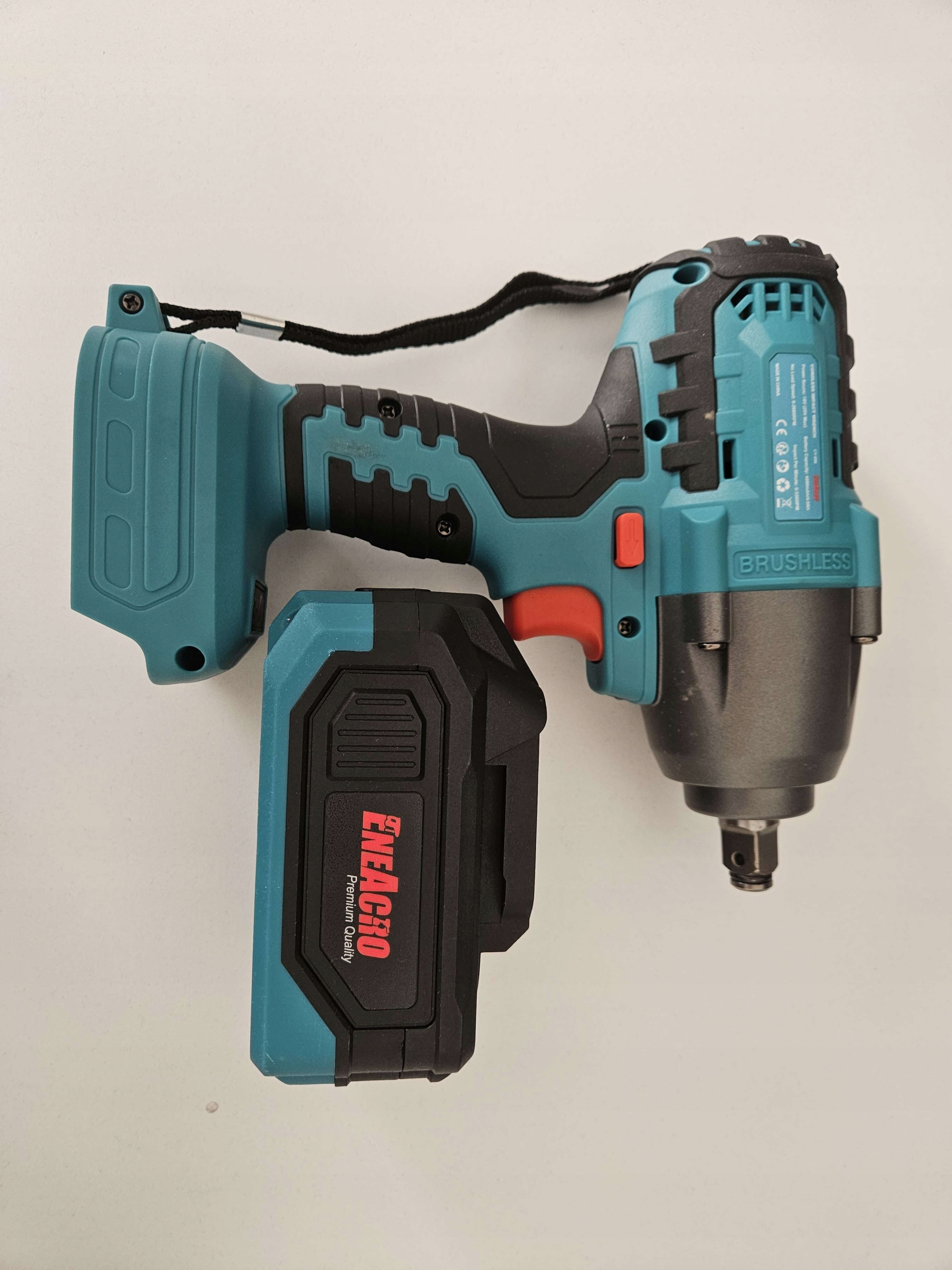 KLUCZ UDAROWY BEZSZCZOTKOWY PRAWDZIWE 500Nm 21V ENEACRO PASUJE Z MAKITA LXT - obrazek 2