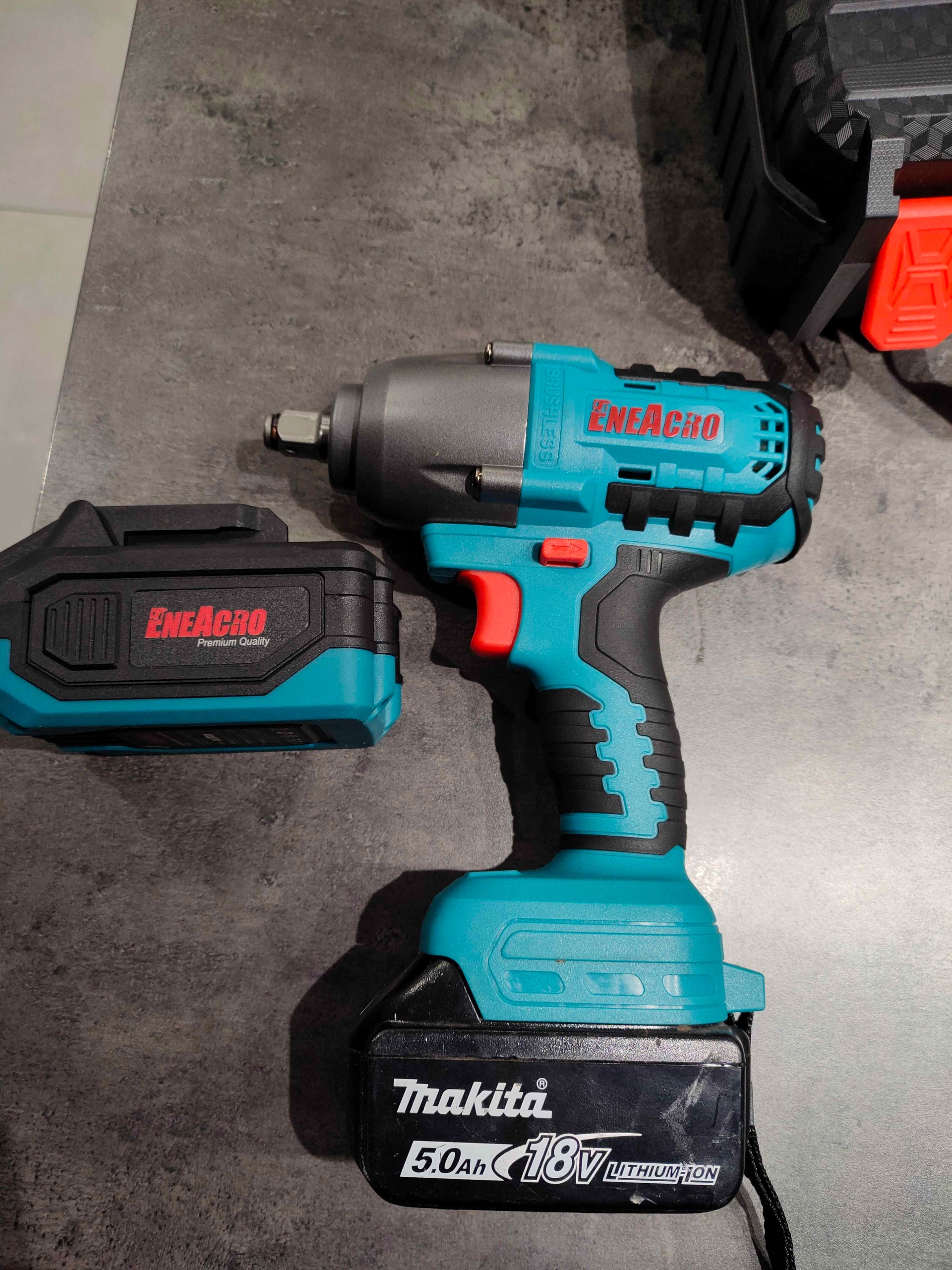 KLUCZ UDAROWY BEZSZCZOTKOWY PRAWDZIWE 500Nm 21V ENEACRO PASUJE Z MAKITA LXT - obrazek 8