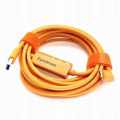 Kabel USB 3.0 na typ C Eazedream 5m do Sony Canon Nikon laptopa YouTube OBS