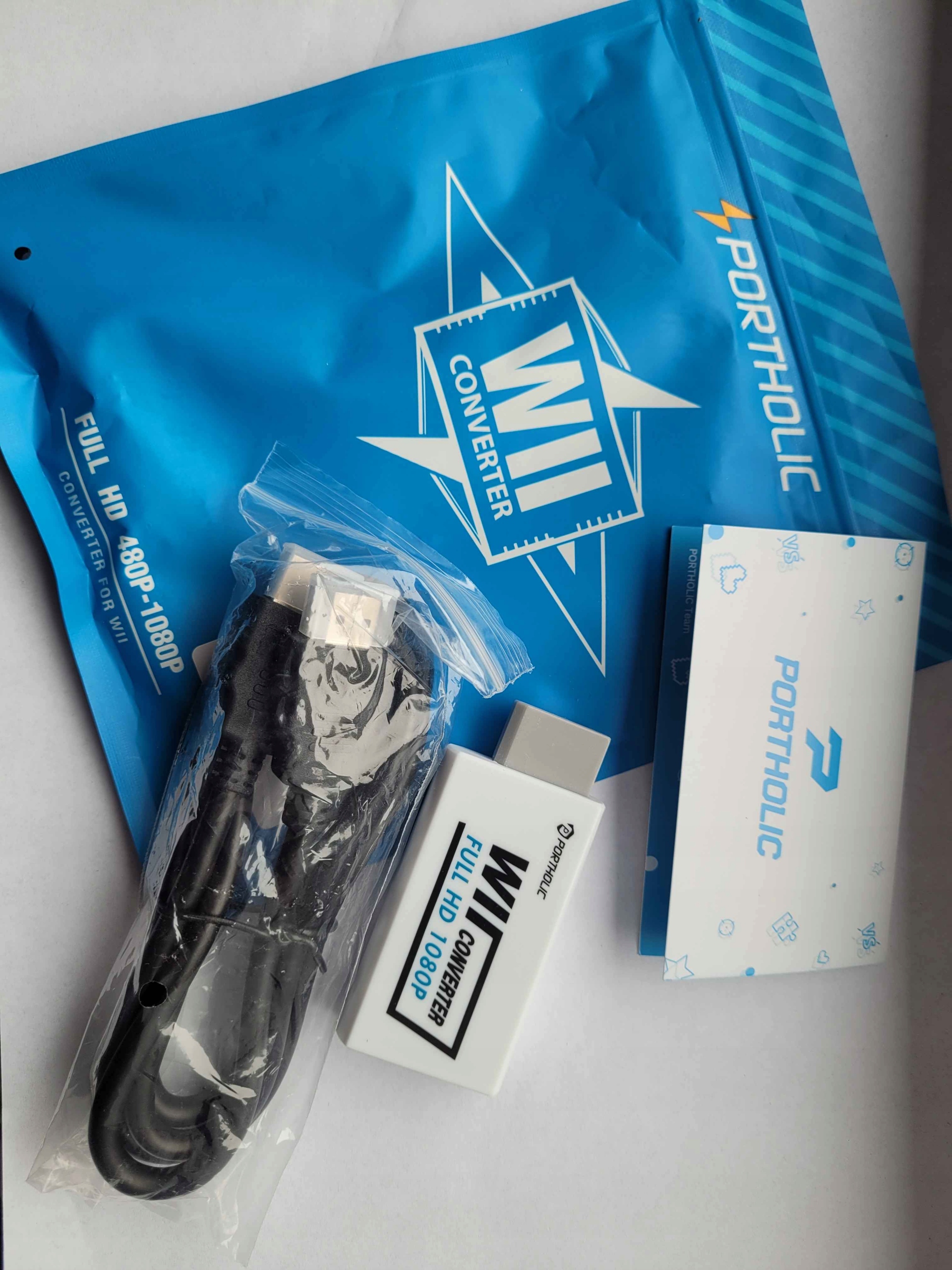ADAPTER PRZEJŚCIÓWKA KONWERTER Wii do HDMI 1080p Jack3,5mm + Kabel HDMI - obrazek 3