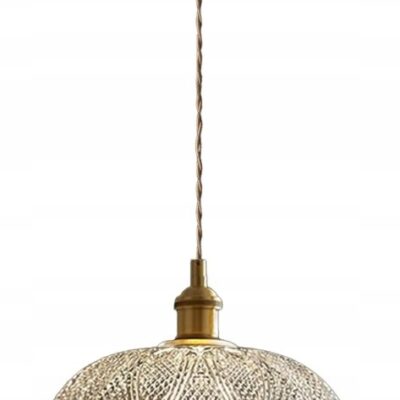 LAMPA SZKLANA WISZĄCA KRYSZTAŁOWA NOWOCZESNA LED Bravsekai regul. + ŻARÓWKA