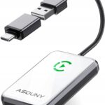 Adapter CarPlay Bezprzewodowy Asouny BY969T Plug & Play PREMIUM metal szkło
