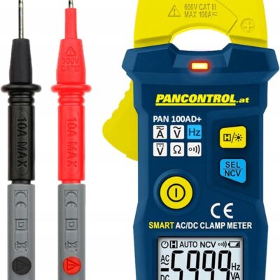 CYFROWY MIERNIK CĘGOWY PRĄDOWY MULTIMETR Pancontrol 100AD+ 100A AC/DC RMS