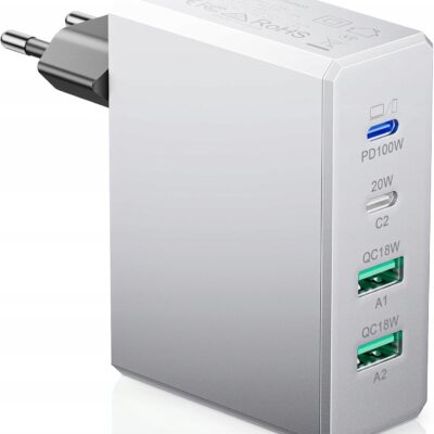 Ładowarka REOKILY 120W GaN³ USB-C szybkie ładowanie PD