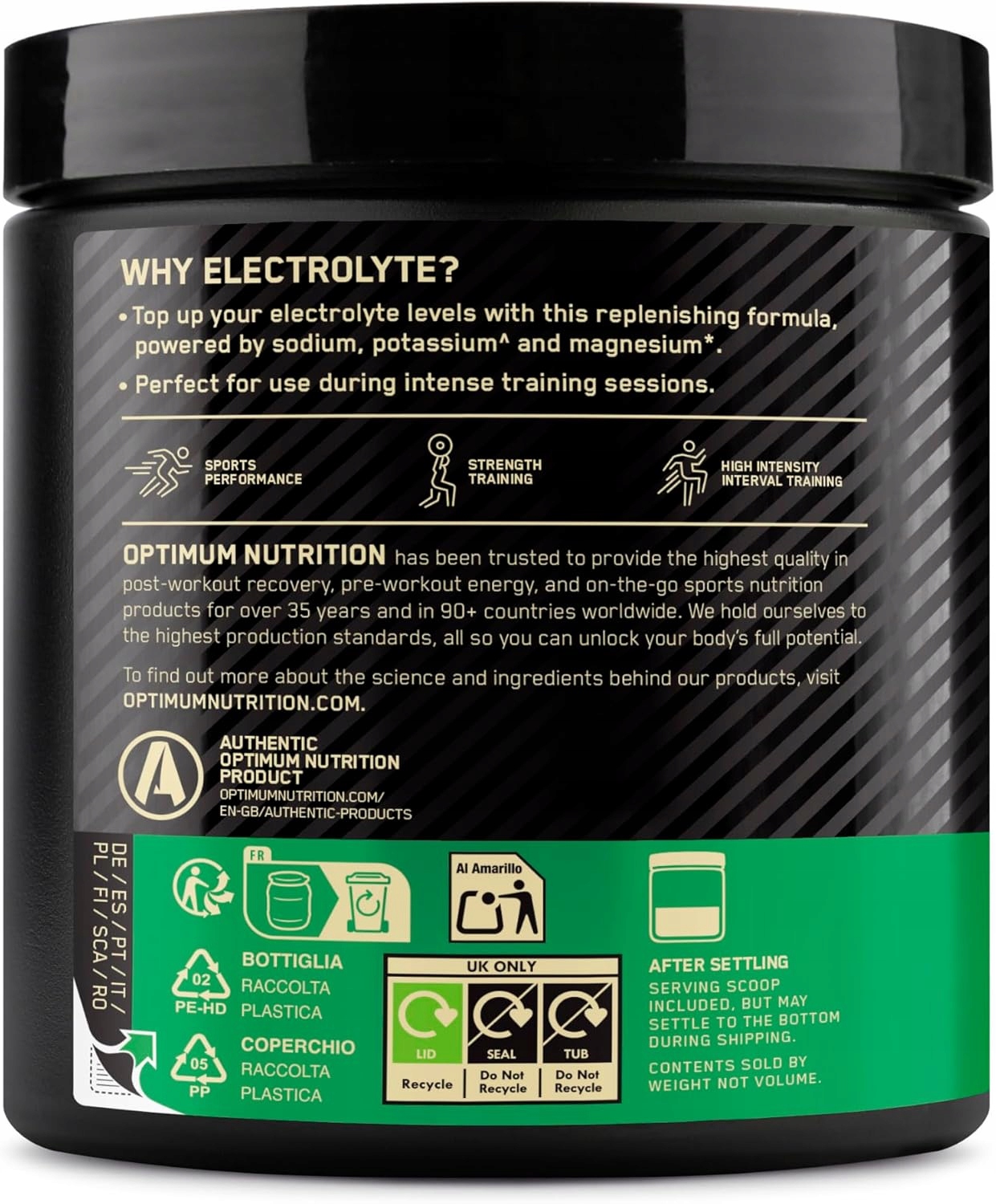 Optimum Nutrition Elektrolity w Proszku 264g - Owoce Leśne - 33 porcje - obrazek 2