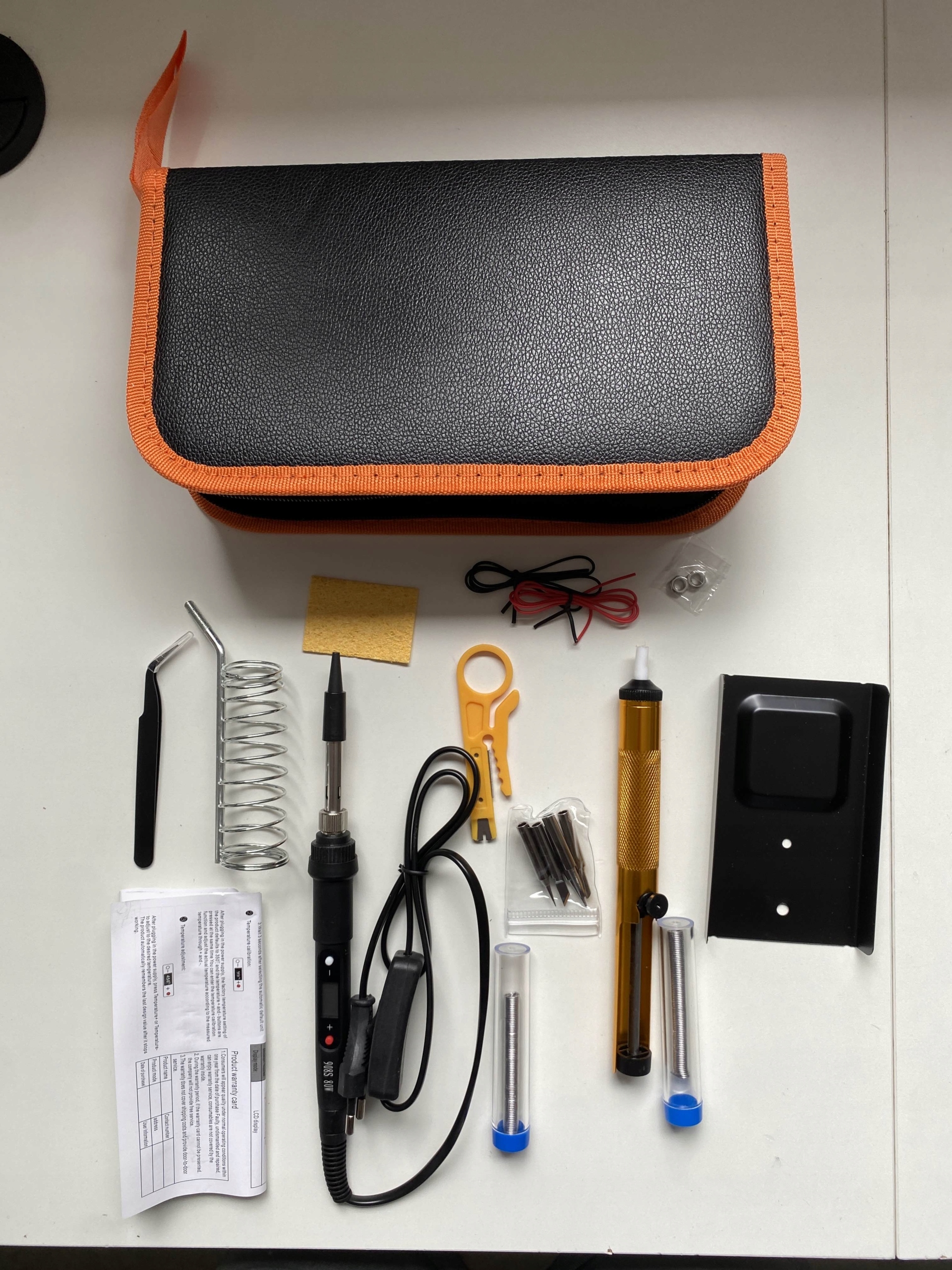 Zestaw Lutowniczy LUTOWNICA PRECYZYJNA 80W LCD Walizka Odsysacz 908S - obrazek 5