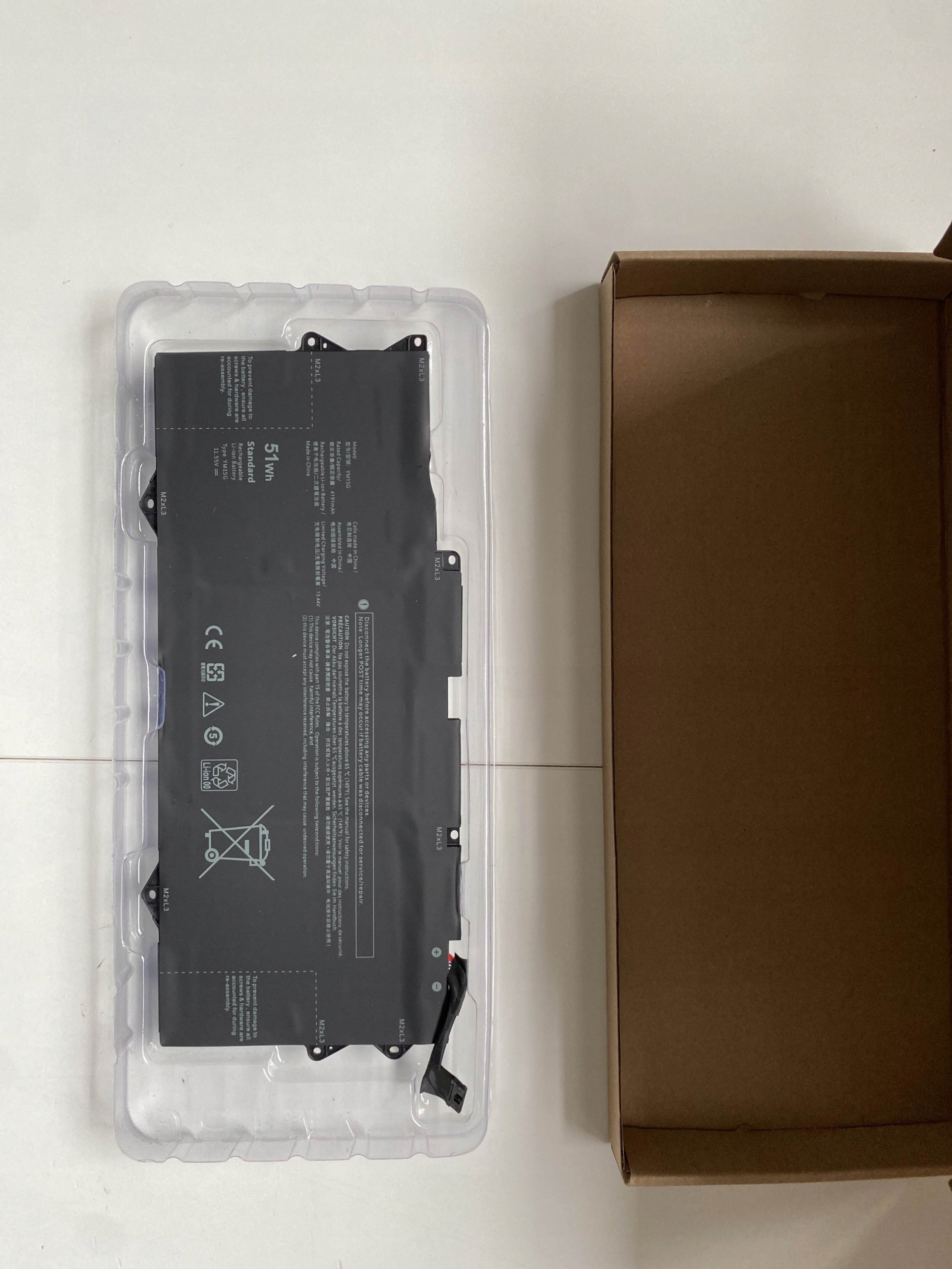 Bateria zamiennik YM15G do Dell XPS 13 9315 (11,55V, 51Wh) - obrazek 3