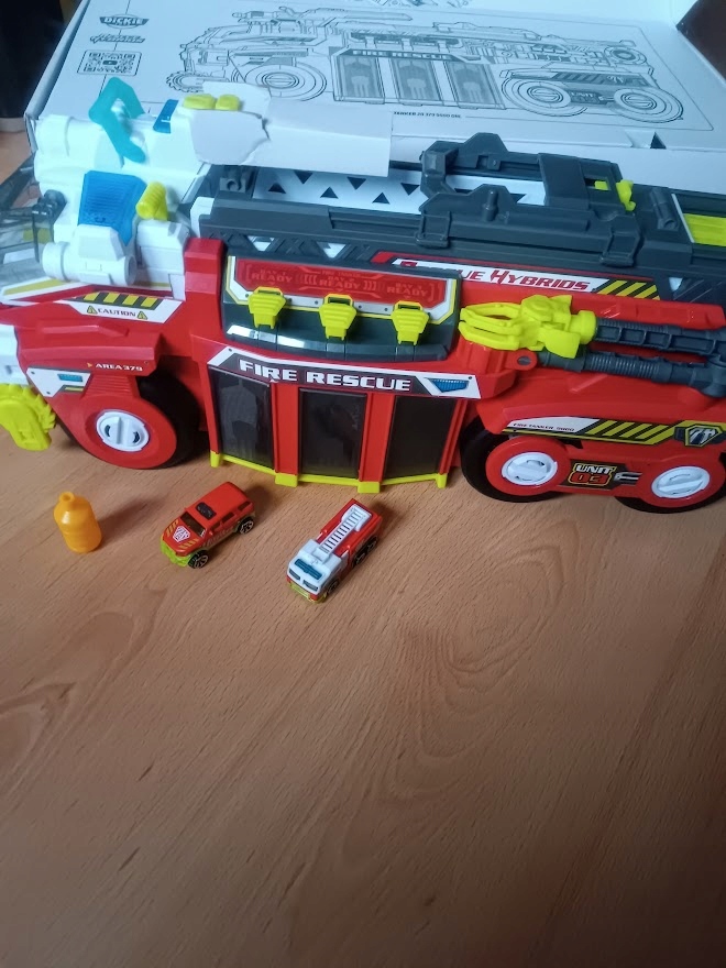 OGROMNA DUŻA Straż Pożarna wóz strażacki 55 cm Światło Dźwięk Dickie Toys - obrazek 3