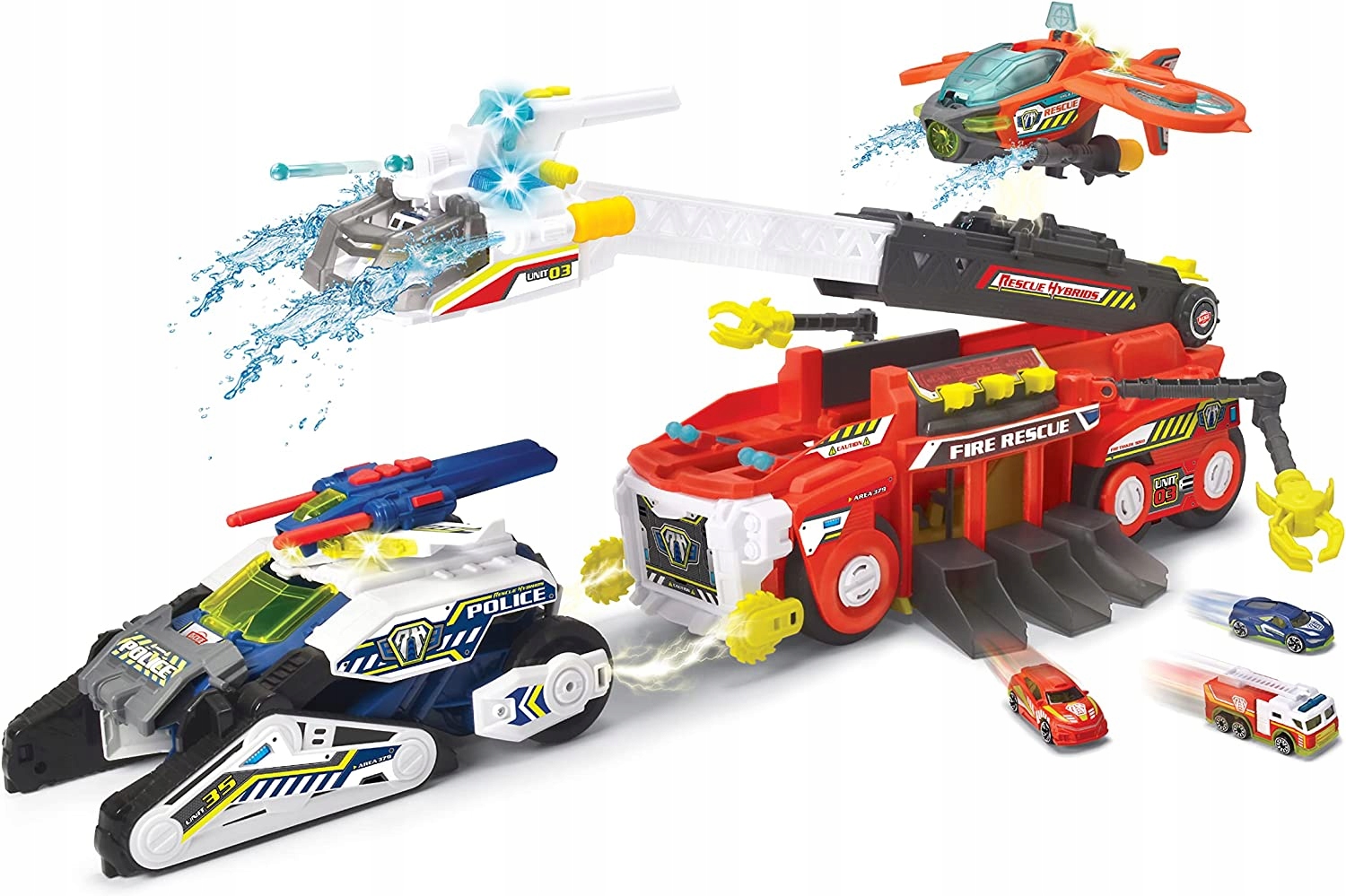 OGROMNA DUŻA Straż Pożarna wóz strażacki 55 cm Światło Dźwięk Dickie Toys - obrazek 4