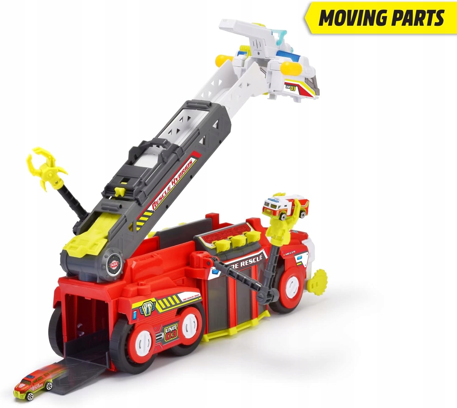 OGROMNA DUŻA Straż Pożarna wóz strażacki 55 cm Światło Dźwięk Dickie Toys - obrazek 9