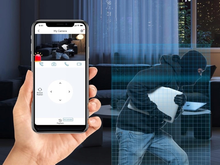 KAMERA WEWNĘTRZNA MONITORUJĄCA Z EKRANEM OSÓB STARSZYCH DZIECI WiFi 3MP 360 - obrazek 4