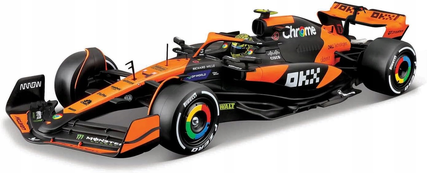 BOLID F1 McLaren MCL38 GP Miami Lando Norris 1:24 BBURAGO ZESTAW MODELARSKI - obrazek 5