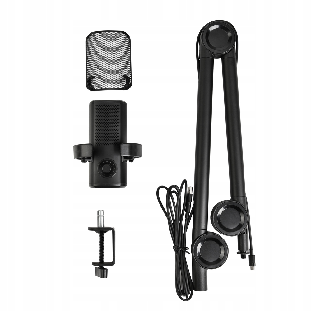 MIKROFON STUDYJNY STREAMINGOWY GAMINGOWY USB-C/USB-A AIWA PDMA-10 - obrazek 2