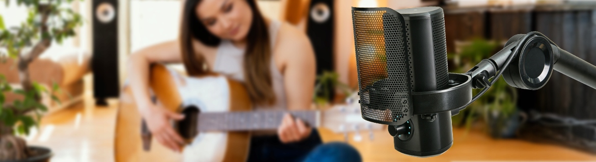 MIKROFON STUDYJNY STREAMINGOWY GAMINGOWY USB-C/USB-A AIWA PDMA-10 - obrazek 7