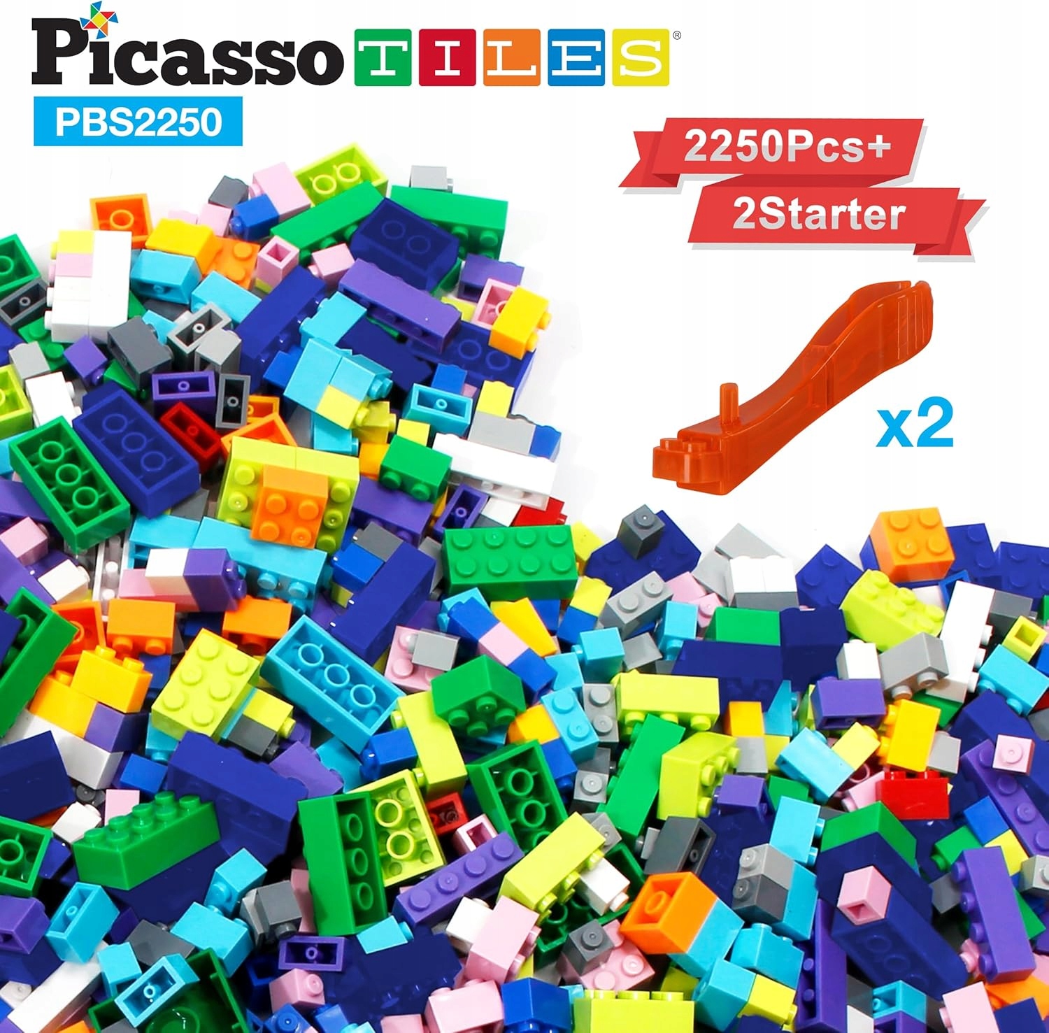 KLOCKI budowlane zestaw PicassoTiles 2250 sztuk prezent konstrukcyjne - obrazek 4