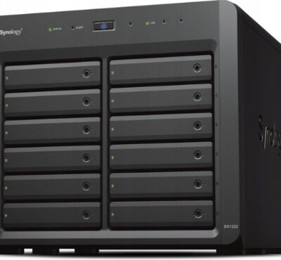 Synology DX1222 Obudowa rozszerzająca NAS 12wnęk 3,5” 2,5” HDD/SSD SATA 600