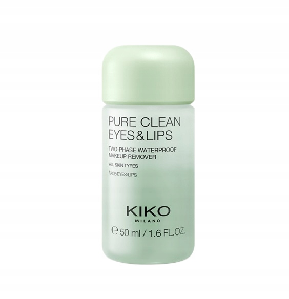 KIKO MILANO Pure Clean Mini dwufazowy płyn do demakijażu oczu i ust 50ml
