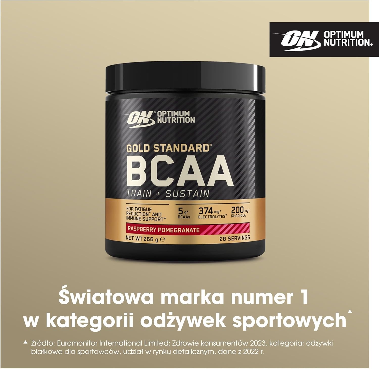 Gold Standard BCAA Optimum Nutrition 266 g malinowy - obrazek 3
