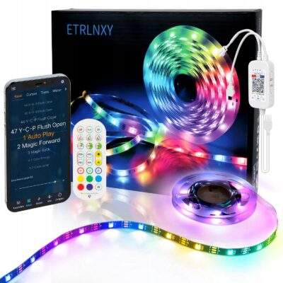 Listwa świetlna 2.5M DREAMCOLOR PODŚWIETLENIE TV 32-55 CALI APLIKACJA PILOT