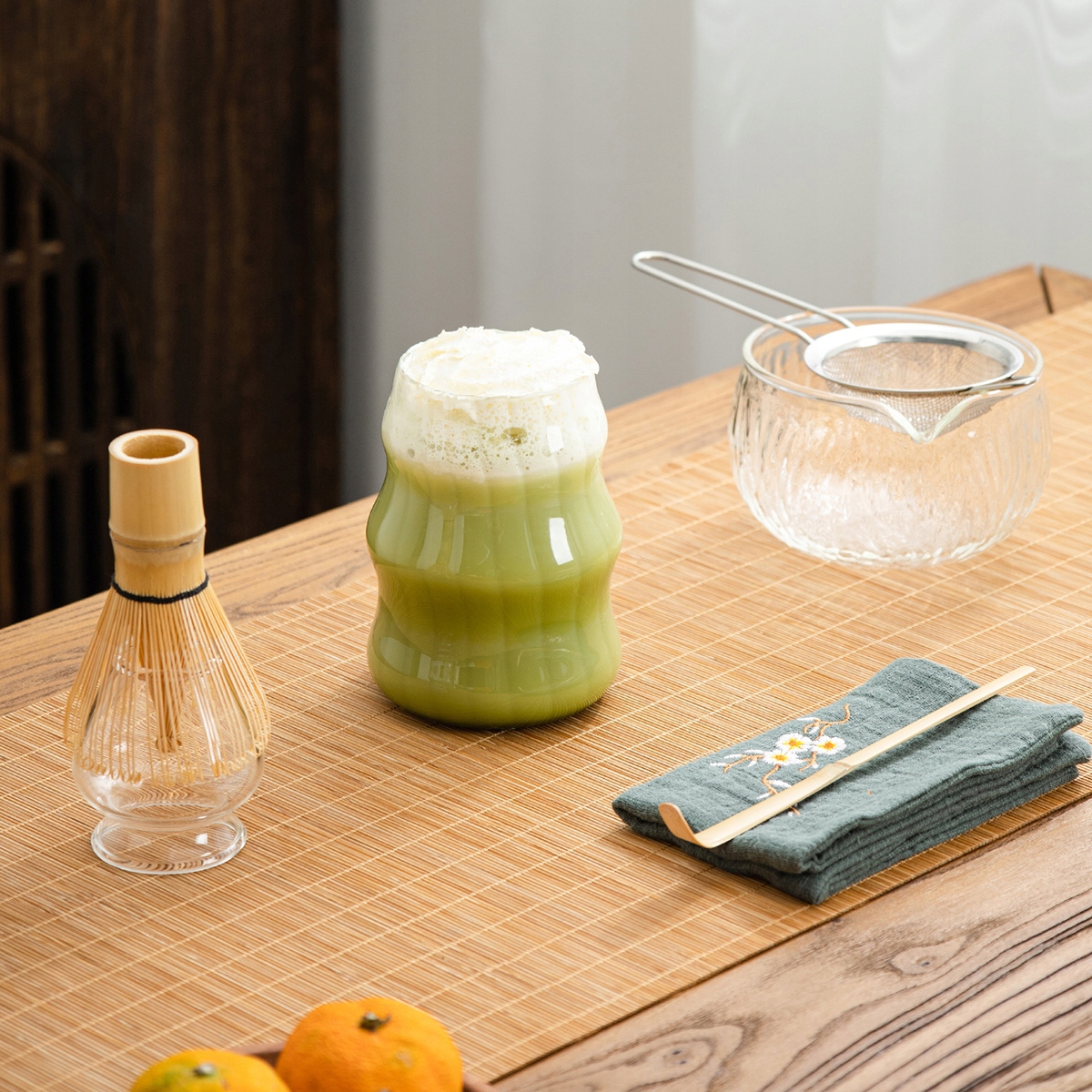 MATCHA ZESTAW DO HERBATY ZESTAW MIOTEŁ DO MATCHY czarka podstawka łyżeczka - obrazek 4