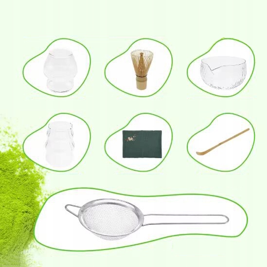 MATCHA ZESTAW DO HERBATY ZESTAW MIOTEŁ DO MATCHY czarka podstawka łyżeczka - obrazek 10