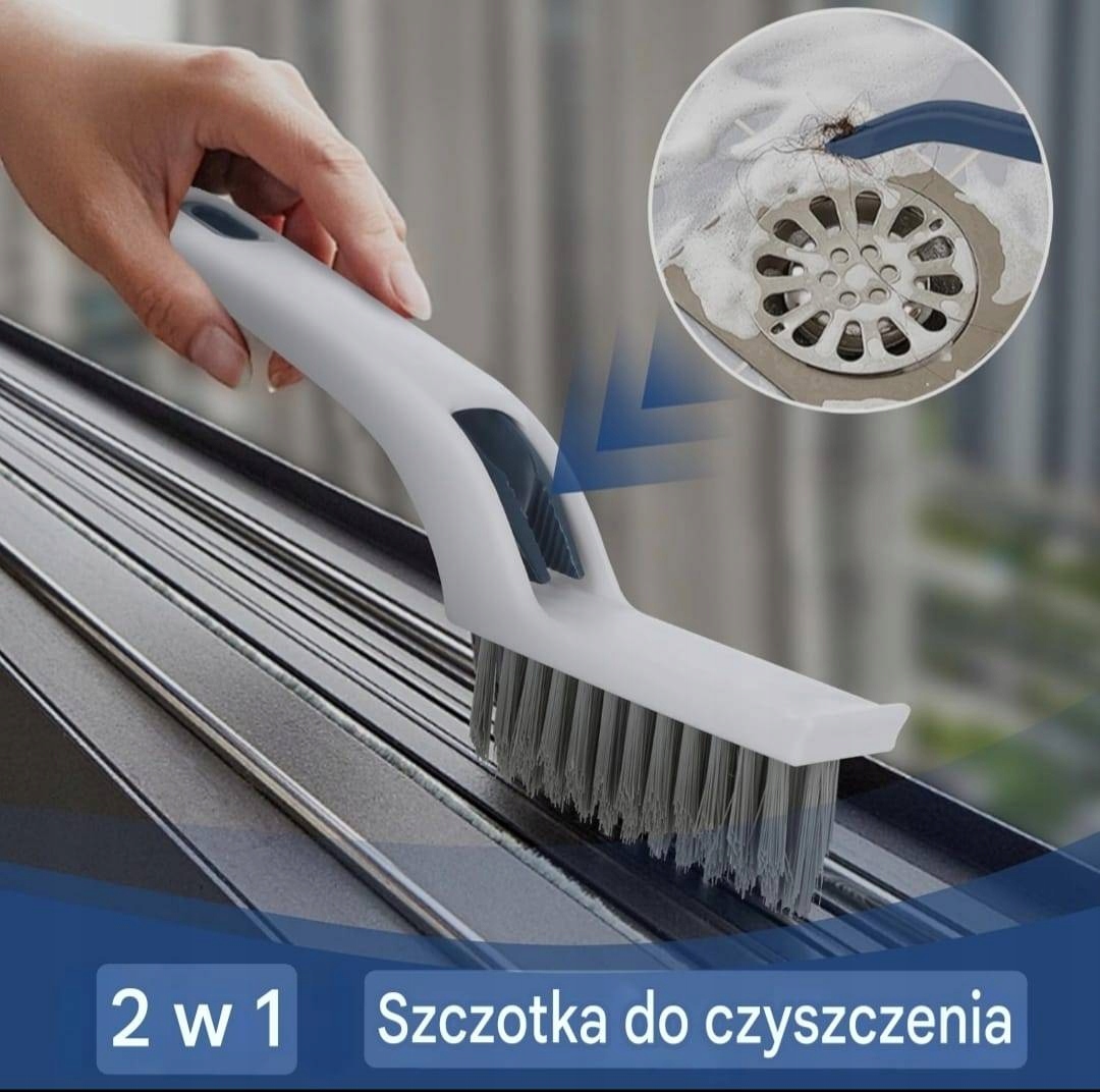 Szczotka do czyszczenia fug ZESTAW SZCZOTEK Szczotki + Skrobak 2W1 5szt - obrazek 4