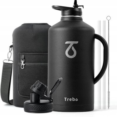 BIDON STALOWY TRITAN KUBEK TERMICZNY TERMOS TREBO COLD HOT PREMIUM 3800ml