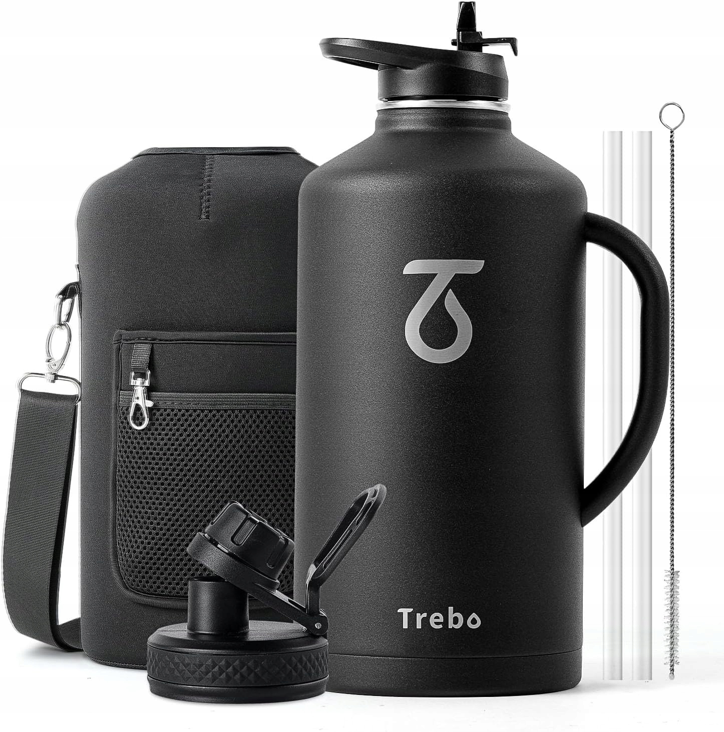 BIDON STALOWY TRITAN KUBEK TERMICZNY TERMOS TREBO COLD HOT PREMIUM 3800ml