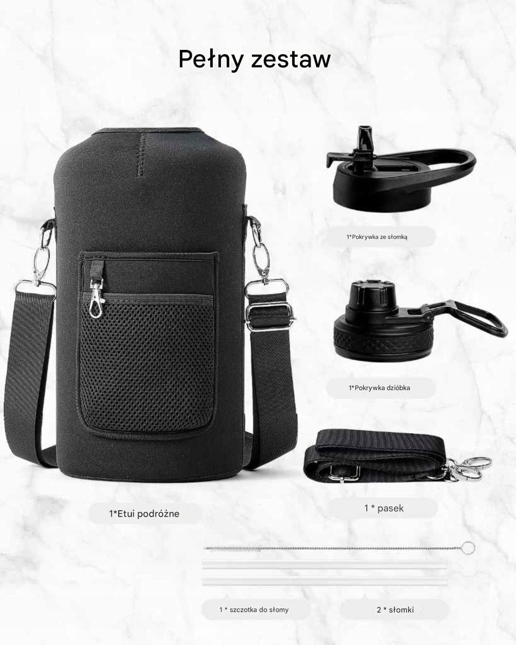 BIDON STALOWY TRITAN KUBEK TERMICZNY TERMOS TREBO COLD HOT PREMIUM 3800ml - obrazek 2