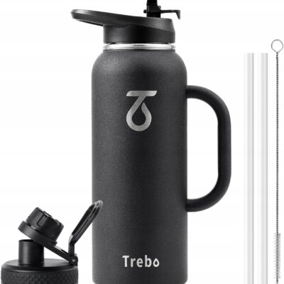 BUTELKA SPORTOWA KUBEK TERMOS TREBO IZOLACJA PRÓŻNIOWA! SURVIVAL 1200 ml