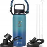 BUTELKA SPORTOWA KUBEK TERMOS TREBO IZOLACJA PRÓŻNIA SURVIVAL PARACORD900ml