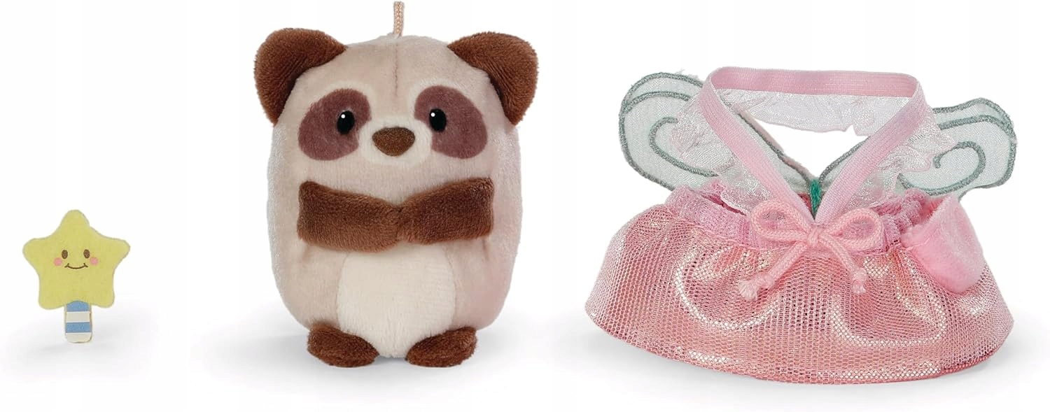 NICI MYMOCHI PRZYTULANKA SZOP RAKUMA Z KOSTIUMEM WRÓŻKI I RÓŻDŻKĄ 8CM Z ZAW - obrazek 3