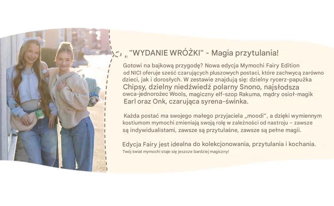 NICI MYMOCHI PRZYTULANKA SZOP RAKUMA Z KOSTIUMEM WRÓŻKI I RÓŻDŻKĄ 8CM Z ZAW - obrazek 5