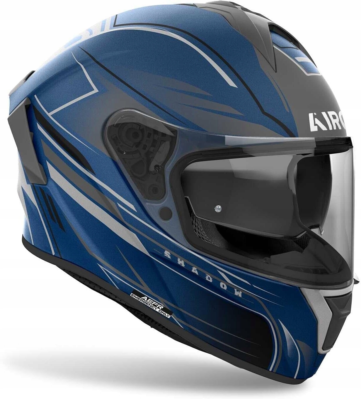 Kask SPARK 2 Shadow, AIROH (niebieski matowy, rozmiar 2XL) ECE 22.06 - obrazek 3