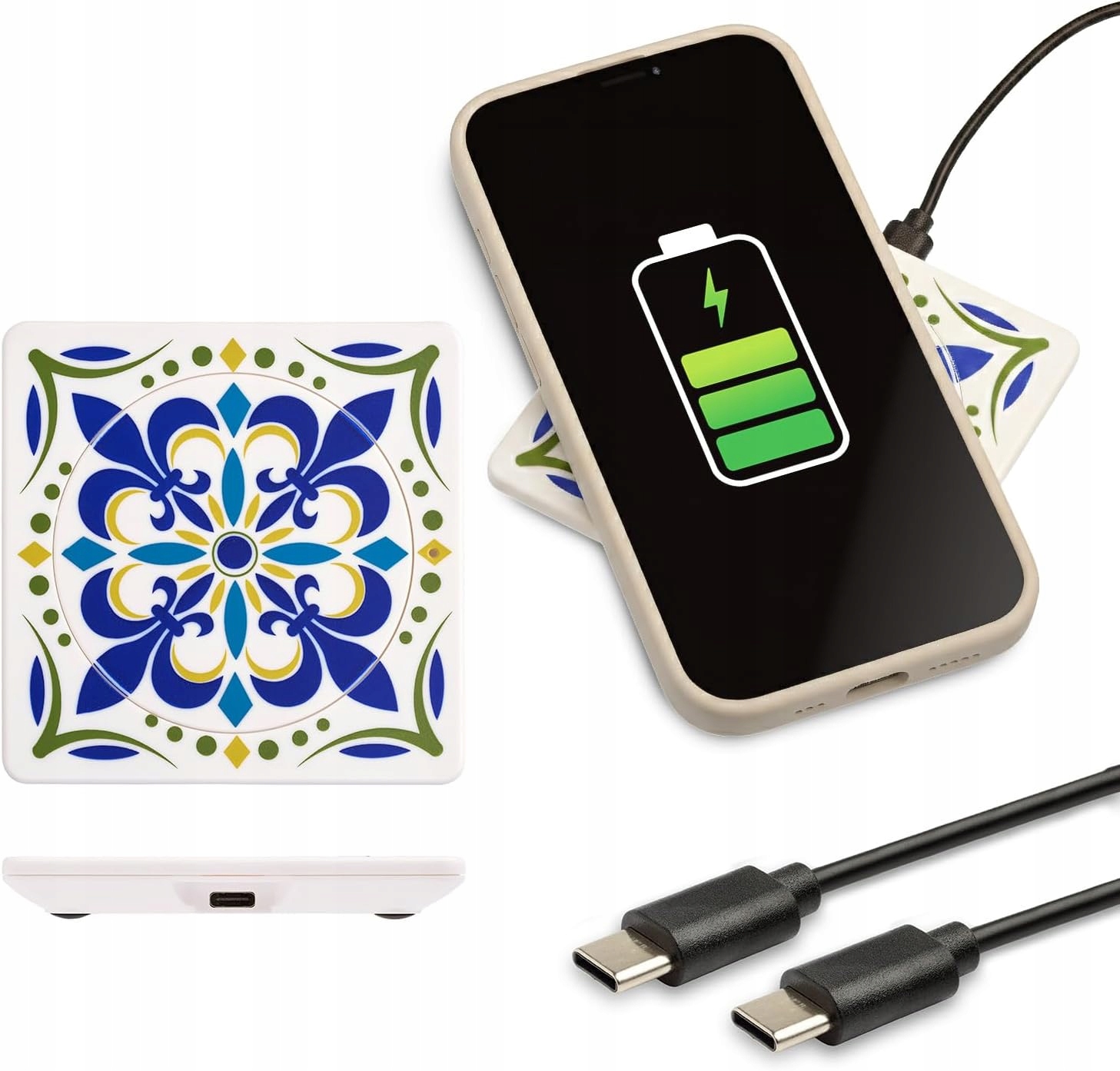 Ładowarka indukcyjna bezprzewodowa USB C - obrazek 2