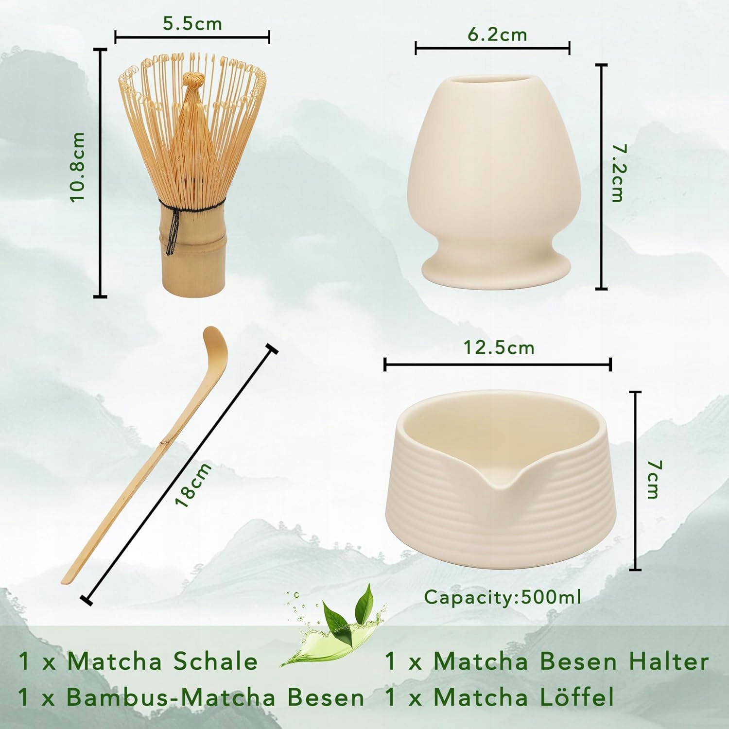 Zestaw Matcha - Zestaw Startowy kremowy - obrazek 2