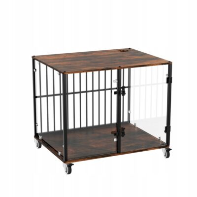 Kojec Transporter psa Kennel Klatka kennelowa drewno BingoPaw 60x77x65 cm