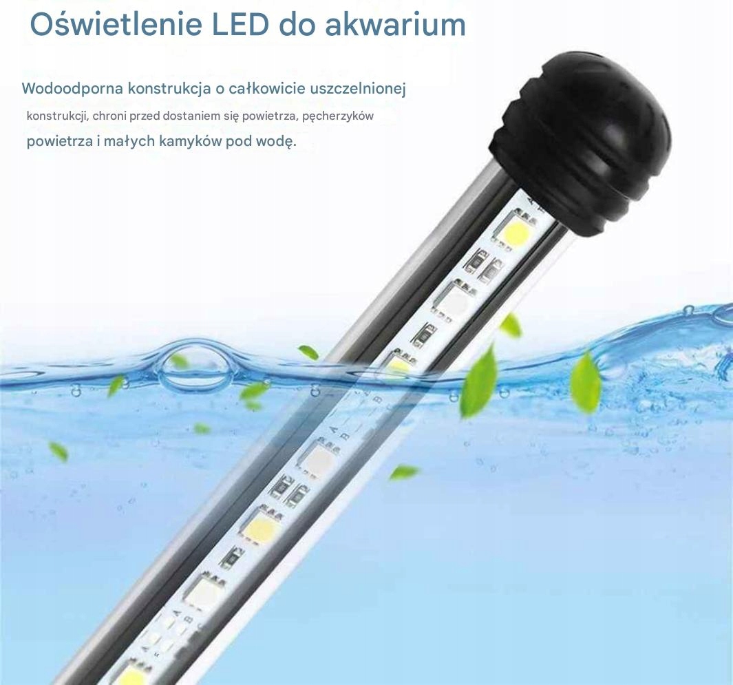 Lampa akwariowa LED 18cm biały+niebieski - obrazek 6