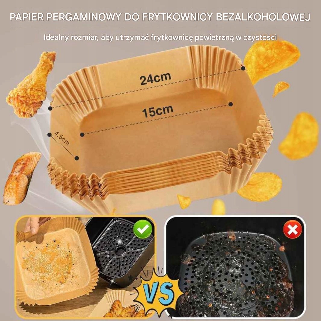 Zestaw akcesoriów do frytkownicy beztłuszczowej Air Fryer BPA FREE +WKŁADY - obrazek 3