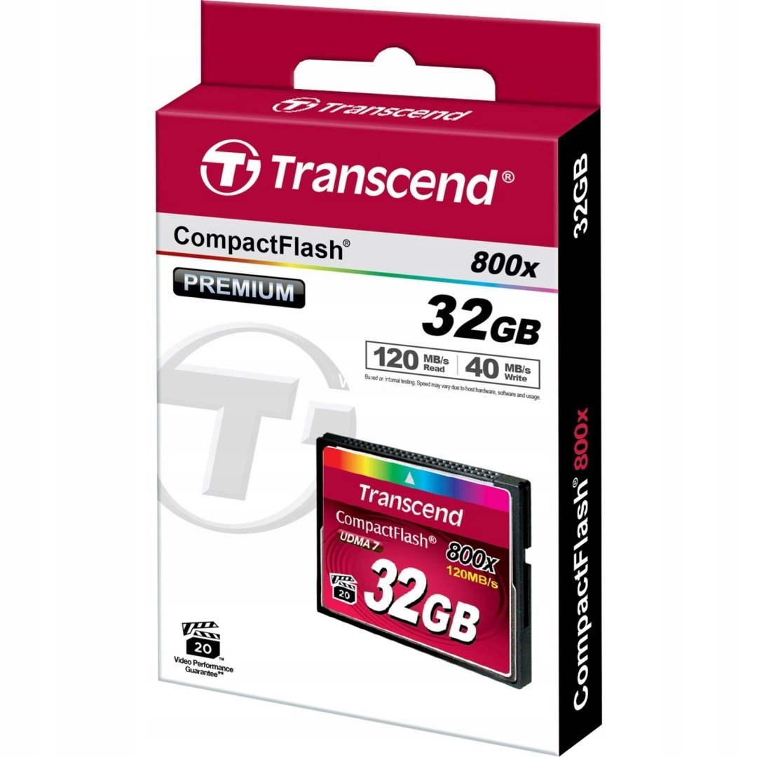 Karta Transcend 800x Compact Flash 32 GB (TS32GCF800) - obrazek 2