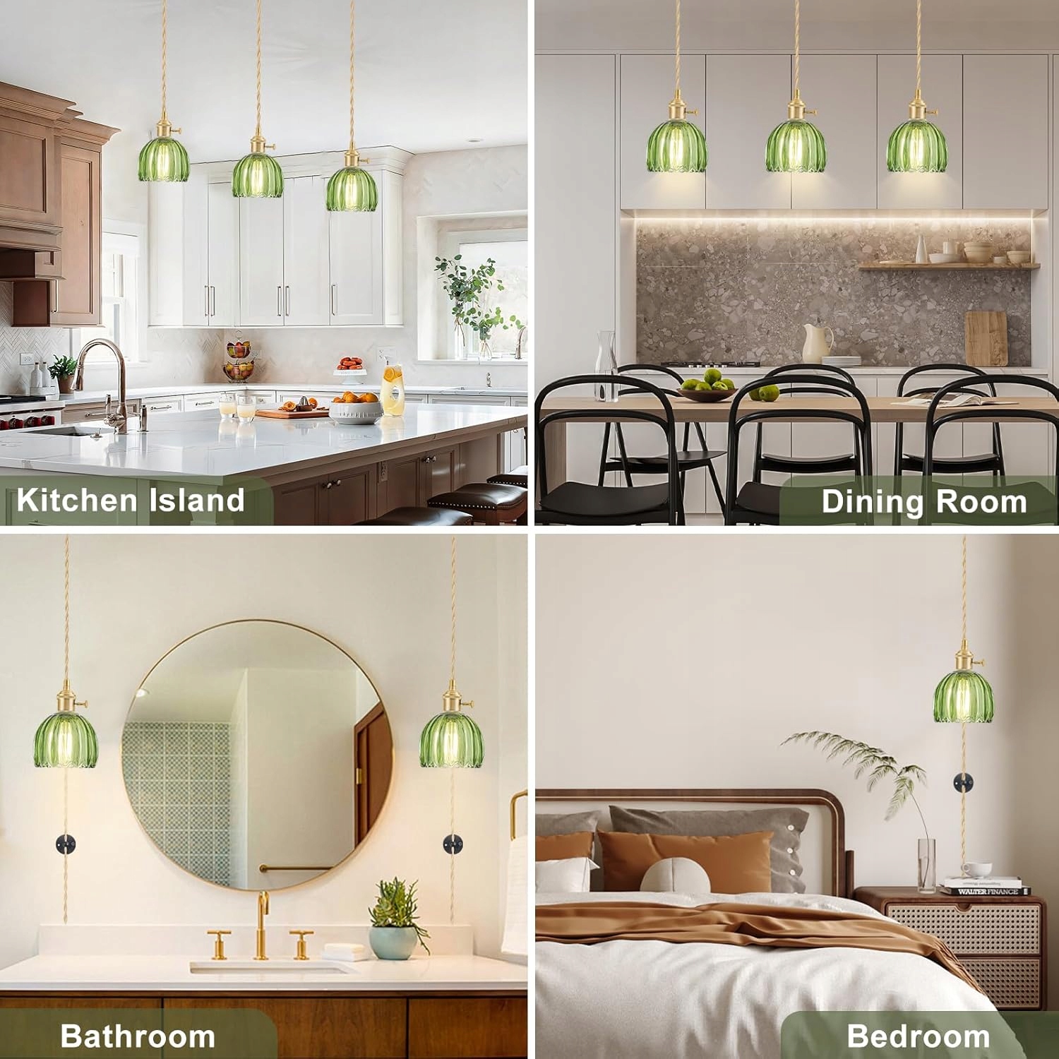 Lampa Wisząca Loft Retro Tulipan z Regulacją Wysokości Szklany Klosz - obrazek 6