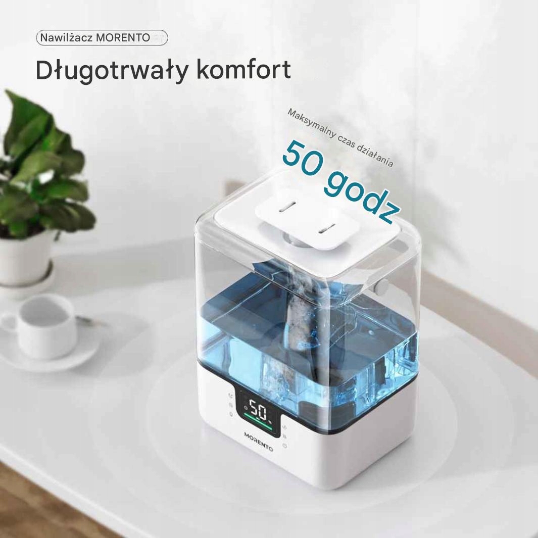NAWILŻACZ POWIETRZA MORENTO MR6W DUŻY 6l WiFi Tuya RGB 350ml/h - obrazek 11