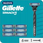 GILLETTE Mach 3 maszynka + 7 wkładów Wkłady do maszynek 6+1