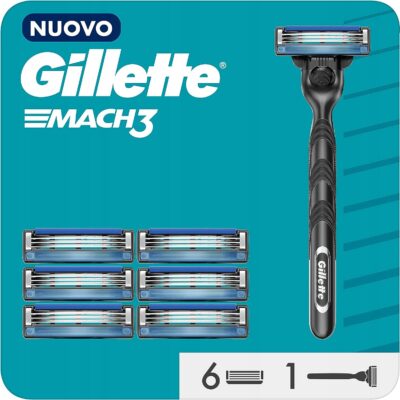 GILLETTE Mach 3 maszynka + 7 wkładów Wkłady do maszynek 6+1