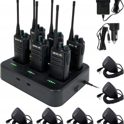 Retevis RB629 Walkie Talkie 6 sztuk ładowarka wielostanowiskowa