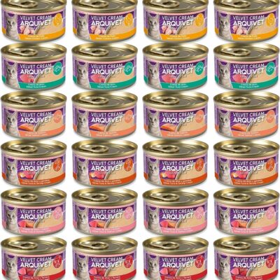 Puszka Mokra Karma Arquivet Velvet 24 puszki Cream 6 smaków