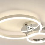 ŻYRANDOL Srebrny LED PLAFON SUFITOWY RING NOWOCZESNY do 42W 4500K